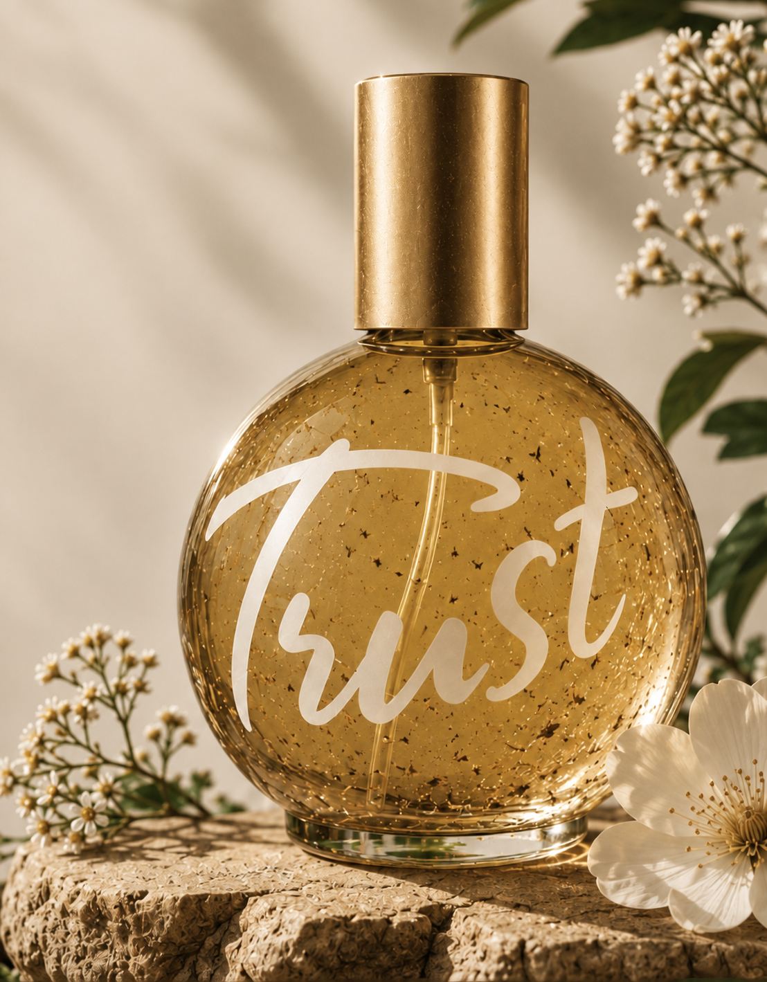 Circle of TRUST Hers perfume bottle with white Trust signature