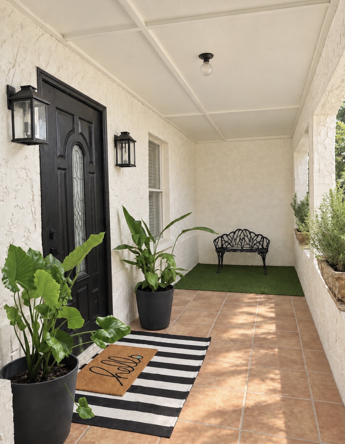 Westwood porch after the restoration